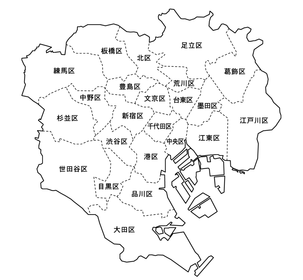 東京の図